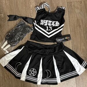 Dolls Kill Trick n’ Treatz Coven Witch Cheerleader Set